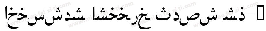 Adapter Arabic Text rg字体转换